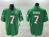 Men's Philadelphia Eagles #7 Haason Reddick Green 2025 Super Bowl LIX Patch F.U.S.E. Throwback Vapor Untouchable Limited Stitched Jersey,baseball caps,new era cap wholesale,wholesale hats